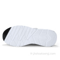 Chaussures plates blanches pour hommes
